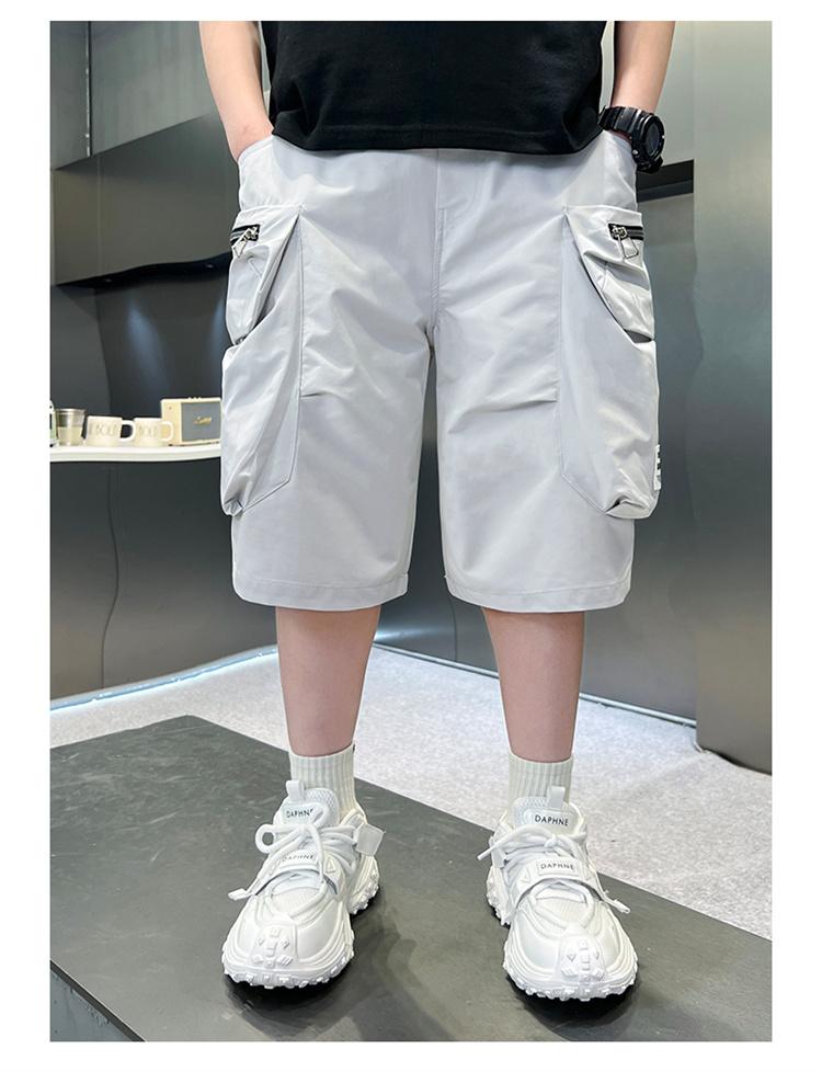 Children's clothing boys' summer shorts pants 2026 new thin summer clothing mid size children's mid size work pants trend