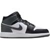 New Jordan Air Jordan 1 Slip-Resistant Cushioning Mid-Top Kids' Running Shoes Black Gray Color Kids' DQ8423-001