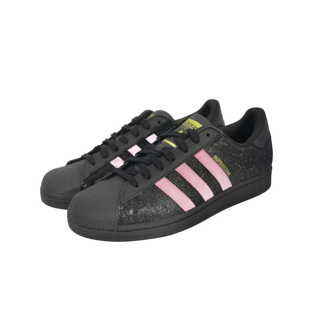 adidas Оригинальные SUPERSTAR Устойчивые к истиранию Нескользящие Низкие Скейтбордические ботинки Унисекс Черные Розовые EG4959(Команда133-)