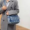 Винтажная джинсовая сумка через плечо Женская сумка кроссбоди Многосекционная сумка для мамы