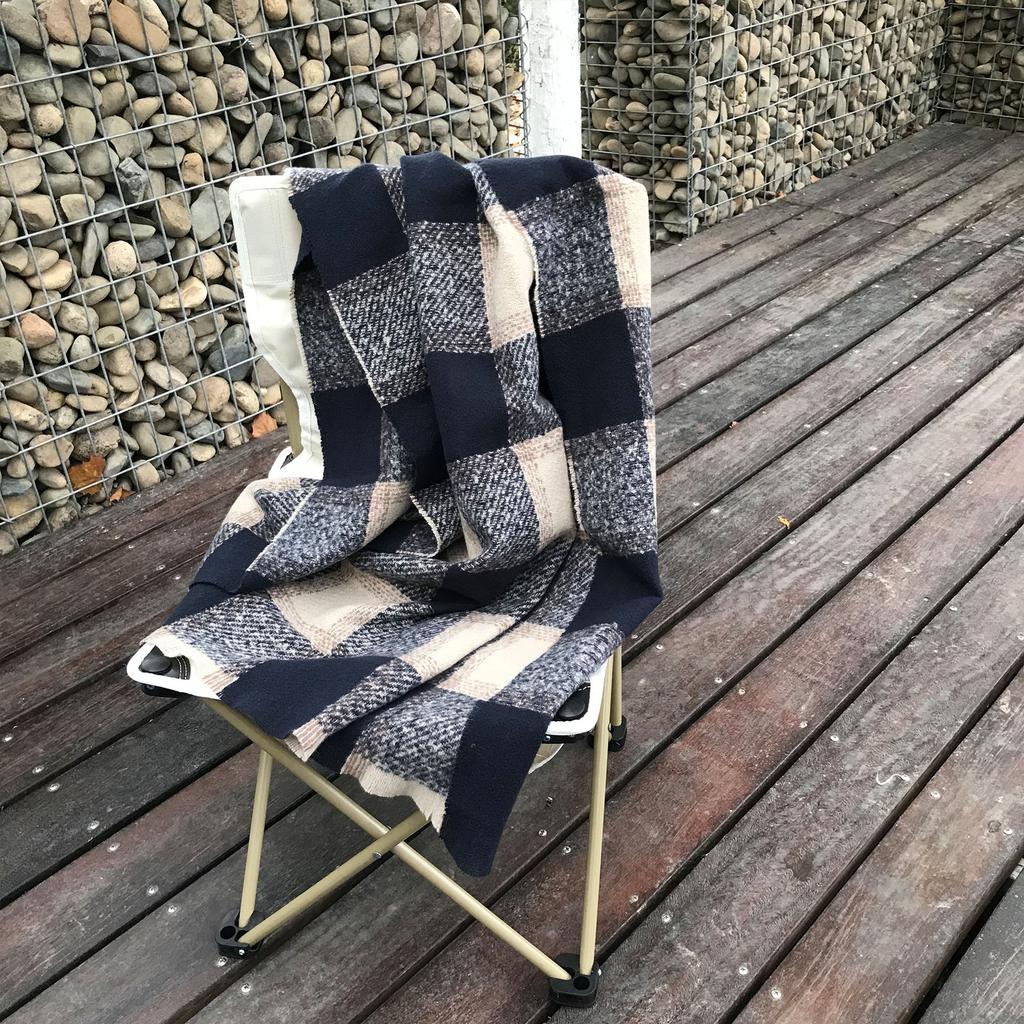 New Imitation Cashmere Retro Plaid Scarf Autumn and Winter Women's Casual Versatile Warm Soft Waxy Thickened Shawl Scarf