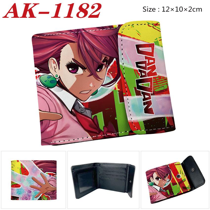 DAN DA DAN Anime PU Snap Button Bifold Wallet Cartoon Short Portable Card Holder 1pcs