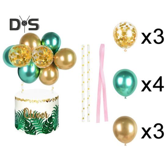 10 шт. 4-дюймовые воздушные шары для украшения торта с днем рождения, мини-шарики для украшения торта своими руками, украшение для выпечки на годовщину, день рождения, вечеринку в честь рождения ребенка