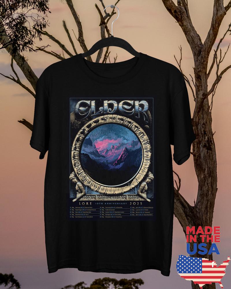 Elder Band Lore 10th Anniversary Tour North America Size Unisex T-Shirt