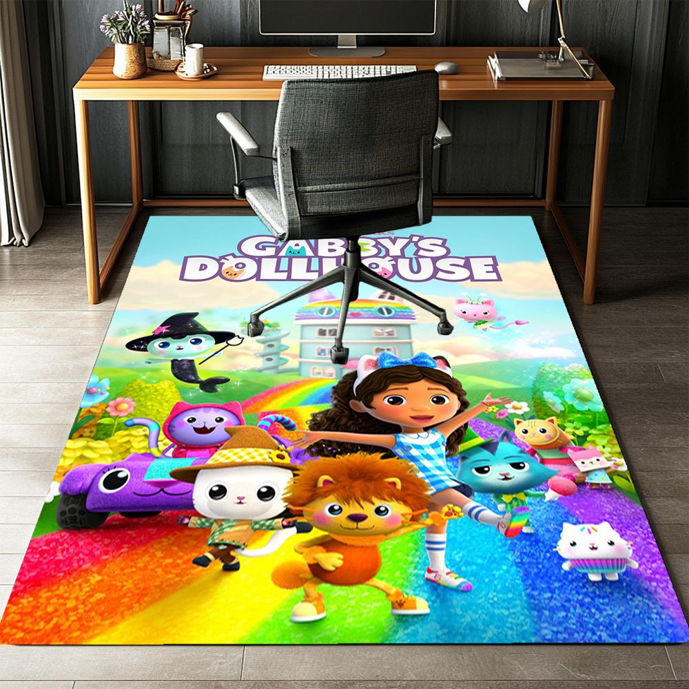 Gabby’s Dollhouse Printed Carpet,Rug,for Office Chair Living Room Bedroom Kitchen Room Decor Gifts.