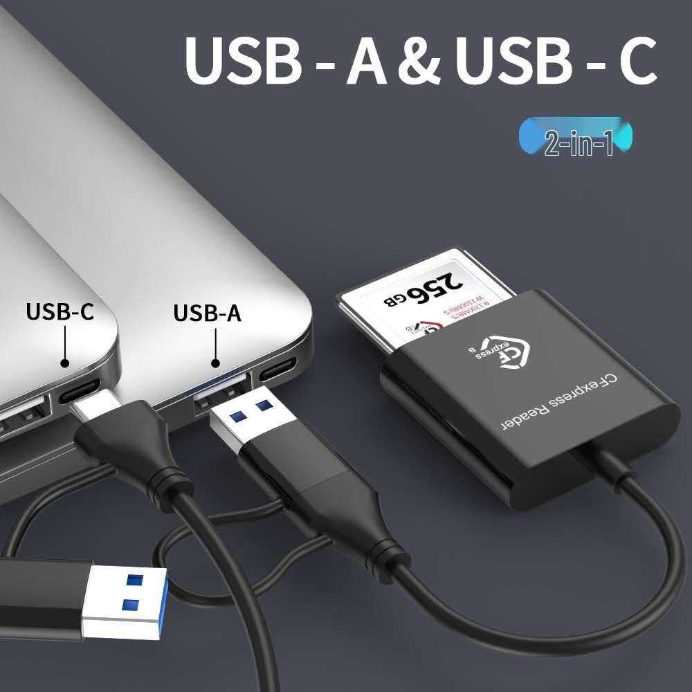 USB 3.2 CFexpress Type B Card Reader, 10Gbps High-Speed Transmission