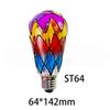 LED Hand Painted DIY Color Decorative Light Bulb 4W  ST64 G80 G125 220V Christmas Ambient Light ST64 G80 G95 G125 Light Bedroom