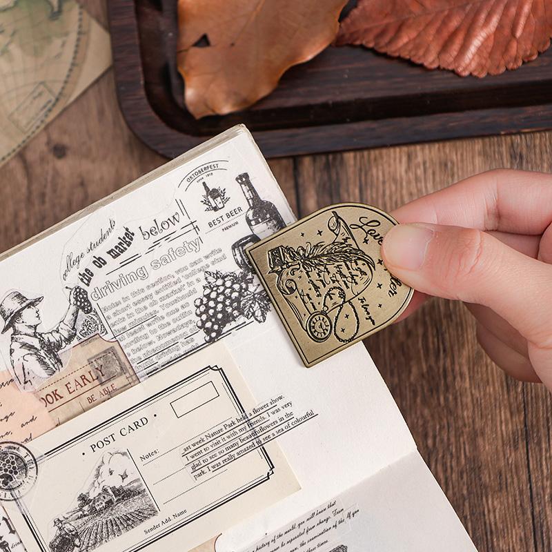 8 styles 1 pc Metal clip long tail clip European vintage ledger clip bill clip Scrapbooking Material handmade Diary Album