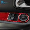Настоящая мягкая карбоновая наклейка для Renault Clio 3 2013 2014 2015 2016 2017 2018 LHD RHD Автомобиль Кнопка переднего окна Внутренняя внешняя отделка
