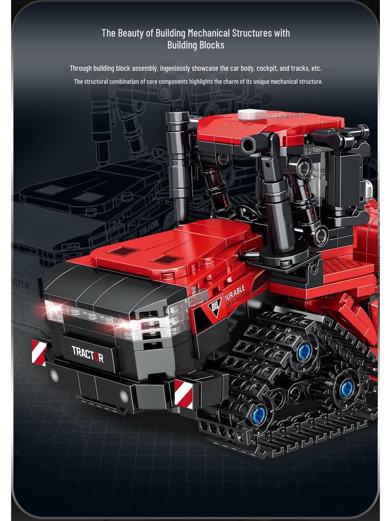 Жатка для минди травы для совместимого с LEGO трактора-фермера