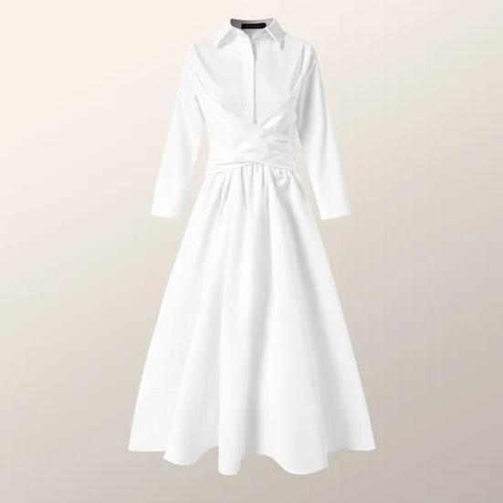 Женское однотонное платье-рубашка со средней посадкой, v-образным вырезом, длинными рукавами, поясом, пуговицами, полупланками и карманами, свободное подол, платье миди, рабочая одежда