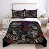 3D Skull Printing Duvet Cover Set Twin Size Microfiber Bedding Set Fashion High Ranking Cool Bedroom Decor