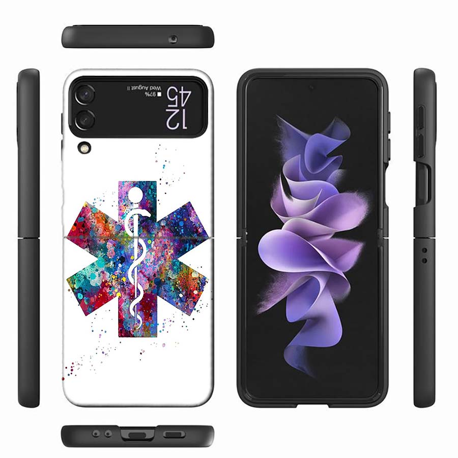 Медицинский спасательный чехол для телефона EMT EMS для Samsung Z Flip 6 7 5G Z Flip 5 Galaxy Z Flip 3 4 5G ZFlip Ударопрочная жесткая крышка ТПУ ПК Coq