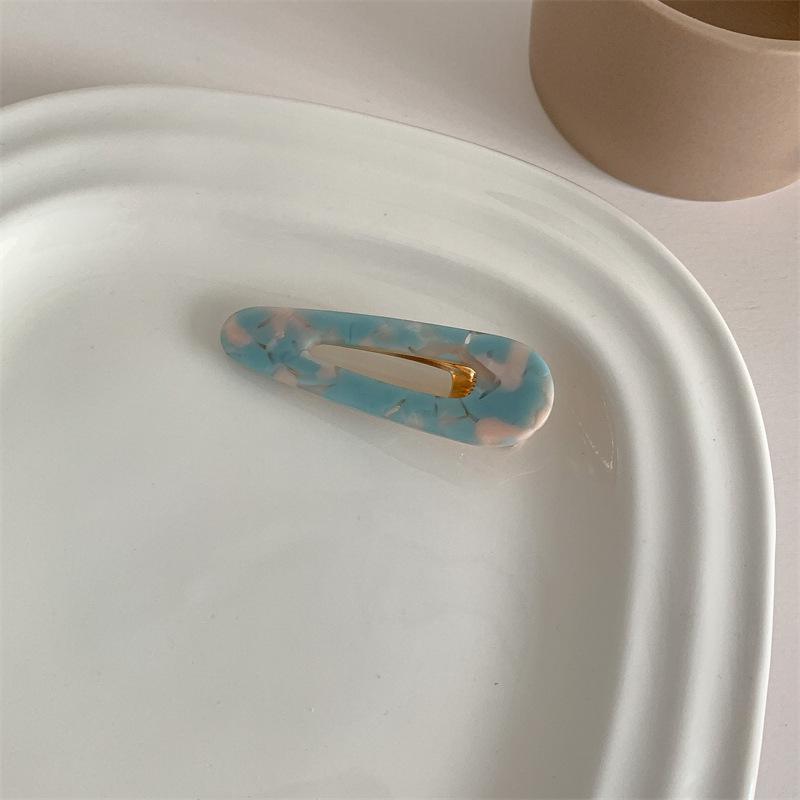 Французская ретро-заколка для волос «утконос» из ацетата — аксессуар для головного убора с челкой в корейском стиле