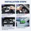 12V Battery Tester Battery Health Analyzer Charging Tester Tool ANCEL BM200 PRO 12V LED Car Battery Monitor Head-Up Display