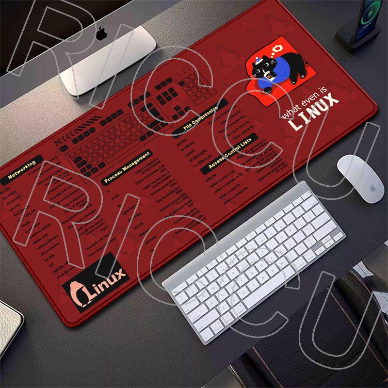 RICCU Linux Commands shortcut key Line Mouse Pad Large PC accessories XXL Mousepad expand programming Office mat Desk Mat carpet