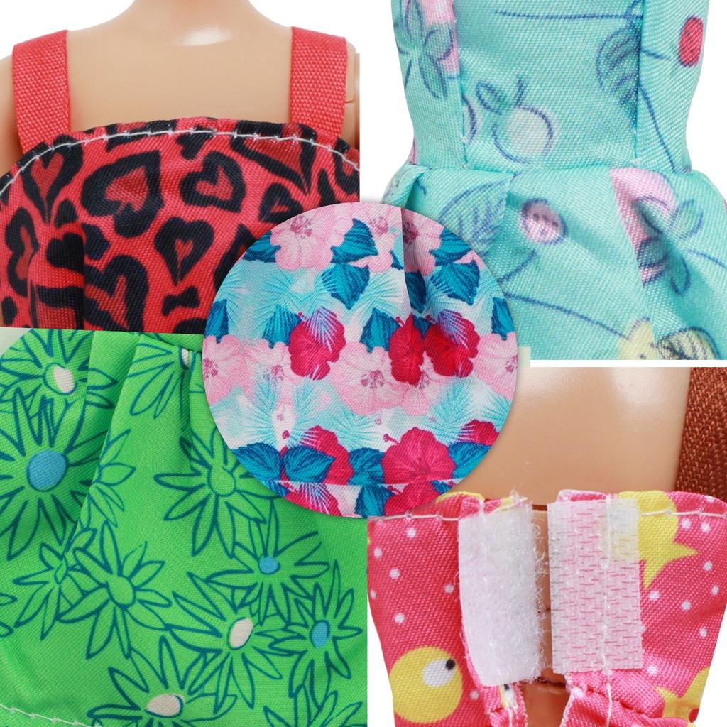 Случайные 10 шт. Модное цветочное мини-платье Милая одежда для 30 см куклы 30 см 1/6 Аксессуары для кукол Детская игрушка Повседневные наряды Игровой набор