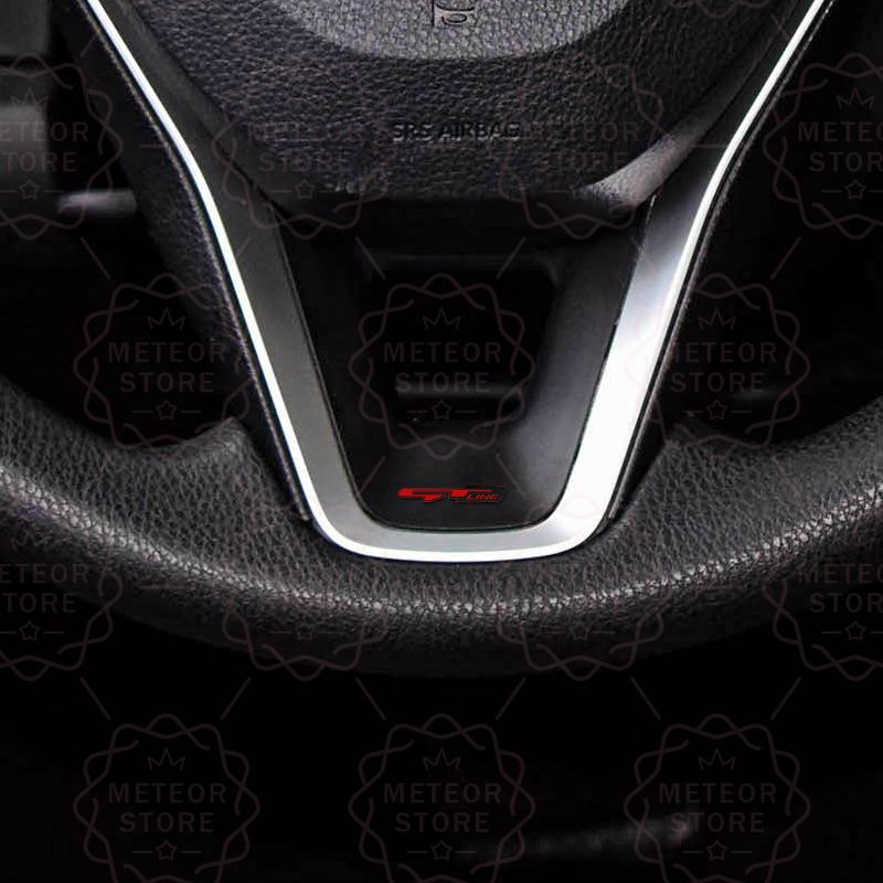 RAWN4 Car Nameplate GT Line Metal Badge Interior Steering Wheel Sticker Emblem For Kia Sorento Sportage Stinger Rio K5 K9 K7 K8 K3 K2