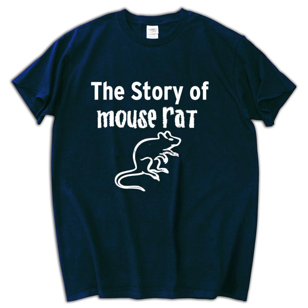 Parks And Recreation Mouse Rat Licensed Adult T Shirt male cotton tops brand summer tees
