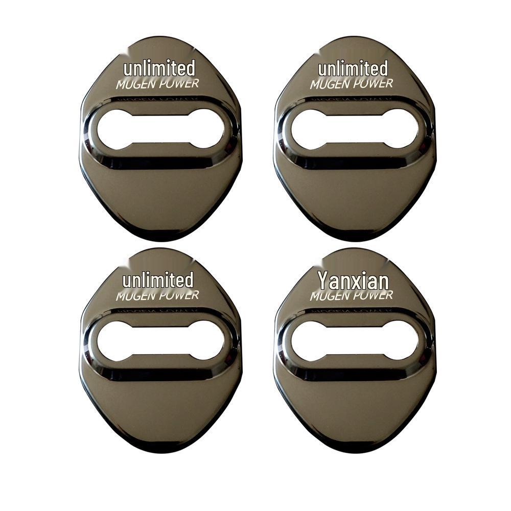 MUGEN POWER Stainless Steel Door Lock Buckle Cover for Mugen Modifications