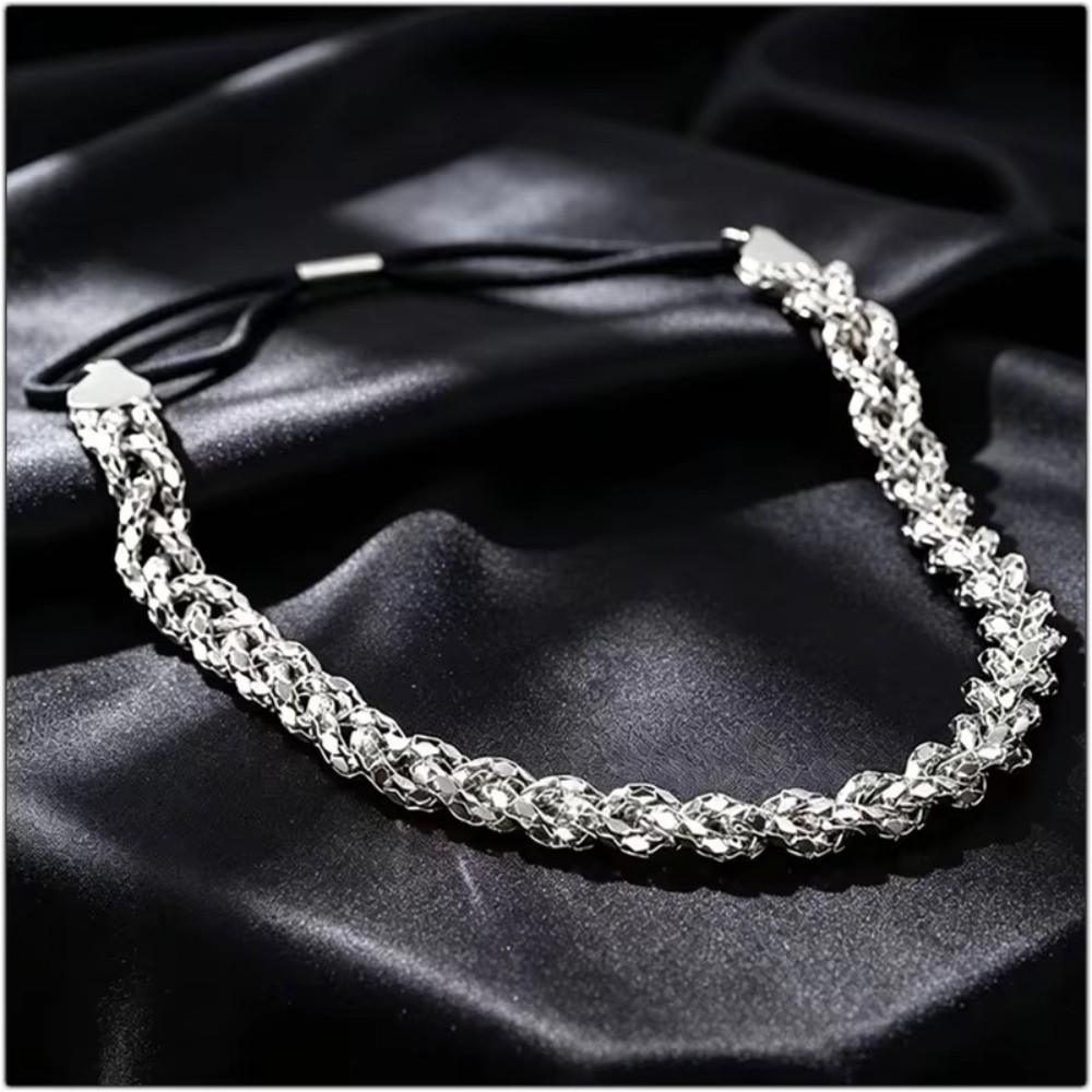 Shiny Dance Hairband Weaving Hair Ornaments Elegant Hair Head Chains for Women