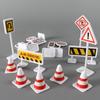 15 шт./набор Дорожные знаки Мини-модель дорожных знаков Игрушка Дорожный блок Обучение безопасности Подарки на день рождения
