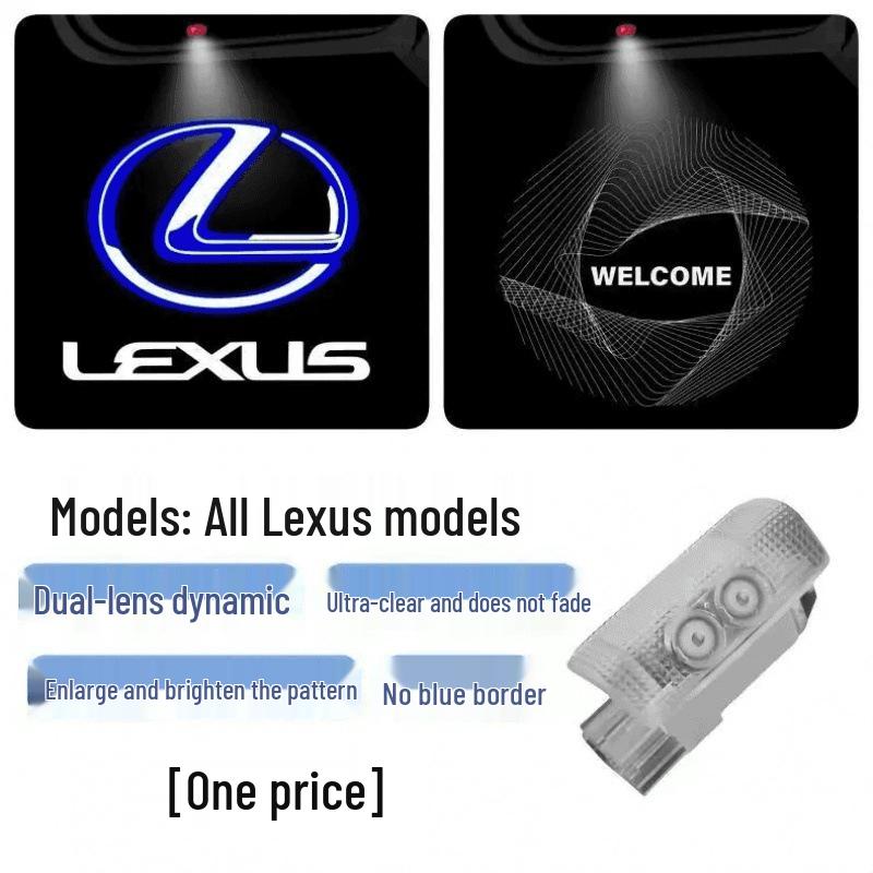 Добро пожаловать, световые элементы на двери Lexus ES Dynamic Edition для моделей ES200, 300h, RX, IS, LS, UX, LM