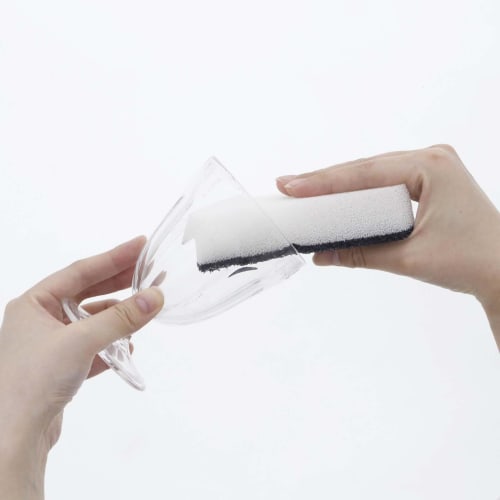 Plus One Sponge, Kitchen Sponge for Easy Oil Removal, 5-Pack (1 Sponge Per Sponge), Approx. 6.2 X 12.1 X 3cm (2.5 X 5.7 X 1.2 Inches), Made In Japan,