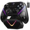 EasySMX D10 PC Controller with Charging Dock, Wireless Gamepad, TMR Joystick Game Controller, 1000Hz Polling Rate, RGB Backlight, and Effect Triggers