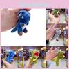 Dinosaur Plush Keychain With Metal Chain And Silver Keyring For Car And Bag Decor