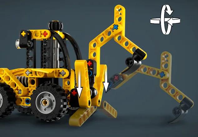 Klocki lego technic 42197 koparko-ładowarka 7+ (elementy: 104)