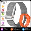 KR96PRO Smart Bracelet Screenless Fitness Tracker Heart Rate Blood Pressure Monitor Pedometer Smart Reminder 3ATM Waterproof Wristband Black