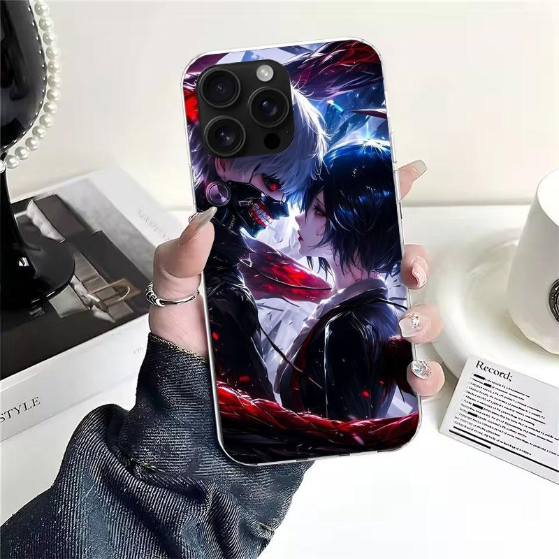 G-Ghoul Токио Тоука Кирисима Мягкий чехол для телефона Для IPhone 11 17 Air 16E 16 Pro Max 15 + 14 Plus 13 Mini 12 Apple 7 SE 8 Fundas Co
