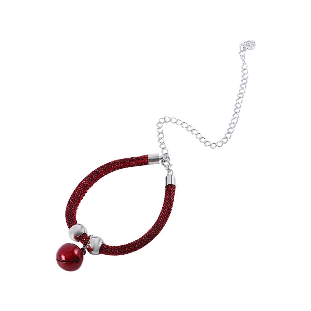 Модный ошейник-ожерелье с колокольчиком для питомца, нейлоновая ткань, аксессуар для котенка, ошейник для кошек с удлинительной цепочкой, украшение для кошек, щенков, товар