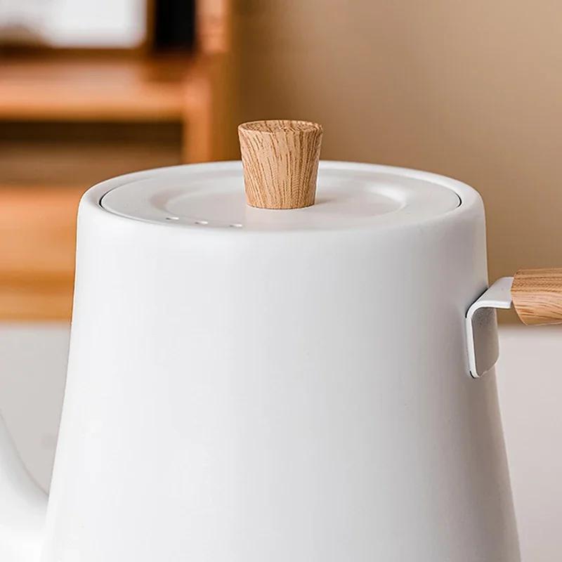 0.8L Gooseneck Electric Kettle 1000W Coffee Pot Electric Water Heater Teapot Portable Slender Mouth Pot 110V