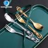 HANYANG 304 Stainless Steel Tableware Family Hotel Supplies Steak Fork and Spoon Set Western-style Tableware