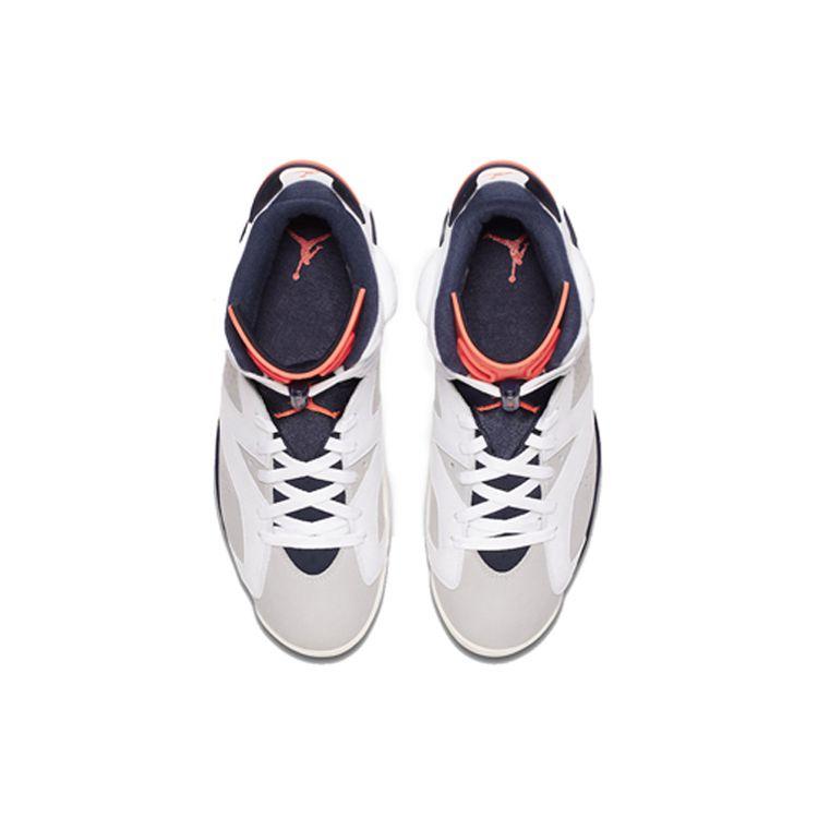 Мужские кроссовки Air Jordan 6 Retro Tinker красный белый инфракрасный-23-нейтральный-серый-белый-парус 384664-104