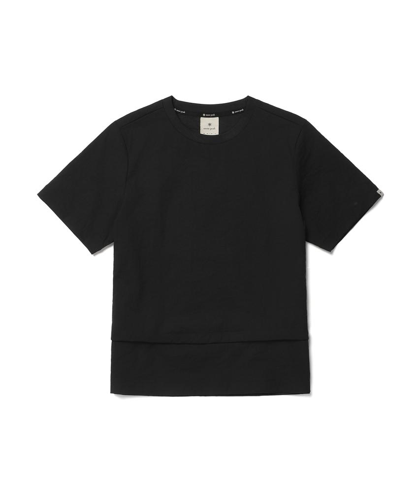 SNOWPEAK APPAREL Minute Women'S String Short Sleeve T-Shirt (S26Mwfts73) Black