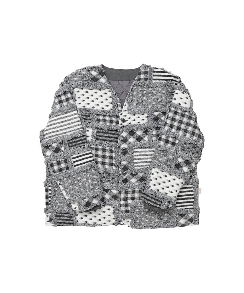 GORT® Check Cardigan Liner Jacket - Black