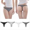 Women Simple Sports Low Rise Breathable Underwear G-string Briefs Panties Thongs