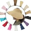 2026 New Women Summer Visors Hat Foldable Wide Large Brim Bowknot Empty Top Straw Hats chapeau femme Beach UV Protection Caps