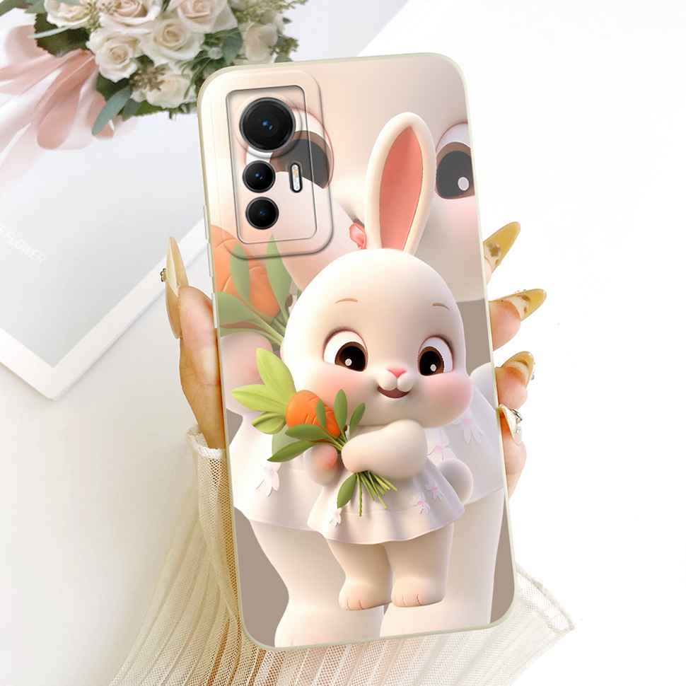 Чехол для Xiaomi 12 Lite Милый Кот Подсолнух Мягкий Силиконовый Задний Чехол для Xiaomi 12 Lite 2203129G Чехлы для Телефона Fundas