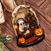 Halloween Ghost Ornament Acrylic Ghost-Themed Reading Cooking Painting Ornament Tree Hanging Decoration for Indoor Home Decor