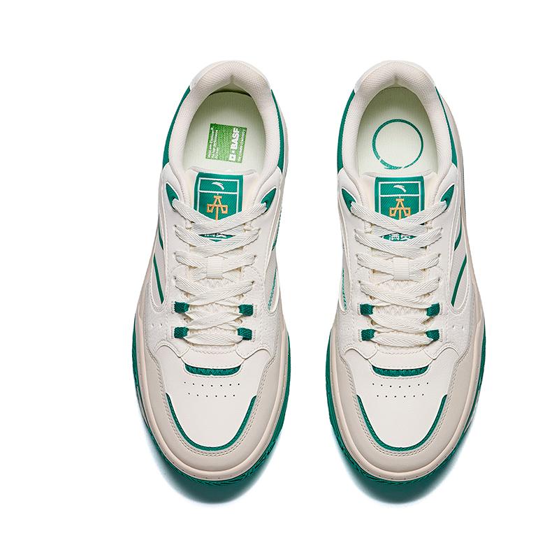Men's Sneakers ANTA Grand Slam Skate Shoes Men's Low-top Ivory White/Cream Gray/Vintage Green