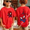 Spiders-Mans 2026 New Style Children's Pure Short-Sleeved Boys' Sport Shirt Girls' Casual Top Summer T-Shirt Cartoon Print