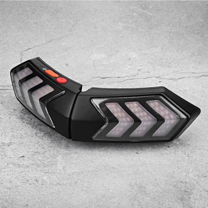 Pwshymi беспроводной мотоциклетный шлем светодиодные фонари безопасности бар тормозные сигналы поворота для мотоциклетного шлема