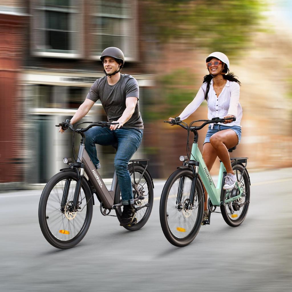 HillMiles MileCity 1, 26" Step-Through Electric Bike, 250W Motor, 36V 13Ah Battery, 25 KM/H, 7 Speed, Perfect for Urban Commuting