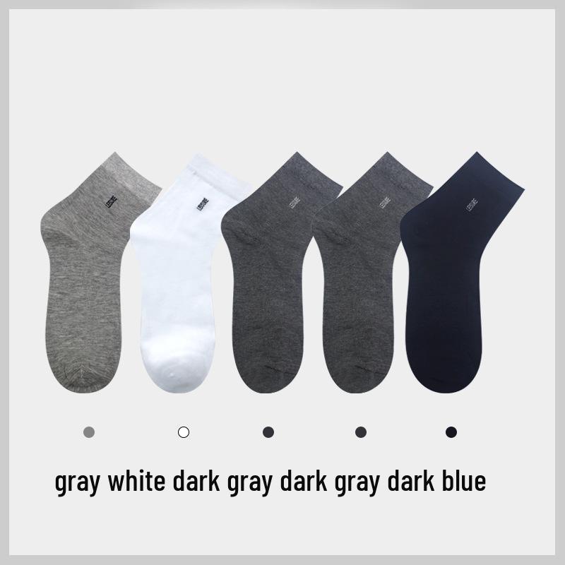 Мужские дышащие хлопковые деловые носки - Влагоотводящие, дезодорирующие, антибактериальные, длиной до середины икры для весны и лета