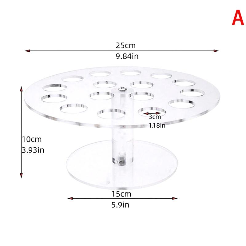 Акриловый держатель для рожков мороженого, стойка для кексов и попкорна, прозрачная полка для мороженого, дисплейная стойка для вечеринок, свадебного банкета, 16/24 ячейки