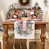 Nutcracker Flower Tree Table Clothing 13x72IN Christmas Decoration  Home Party